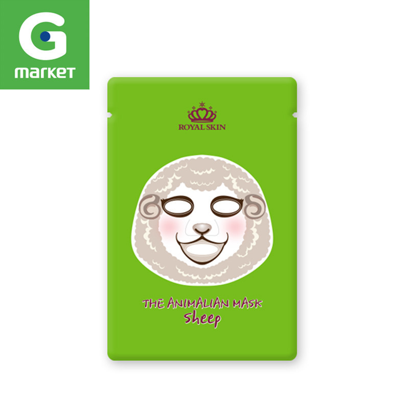 韩国正品 [Royal skin]动物面膜补水保湿提亮羊面膜10片