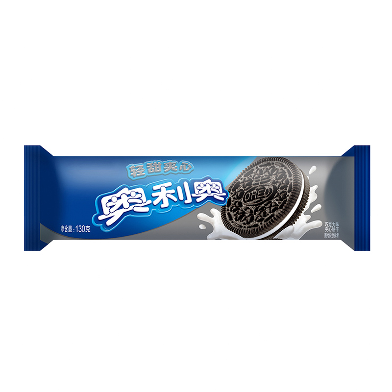 【天猫超市】亿滋 奥利奥轻甜夹心130g/袋 办公室饼干 休闲零食
