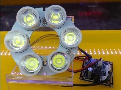 90 tortoise shell white light six light lamp board 90 array six lights white light lamp board 90 light plate surveillance camera 6 light lamp board