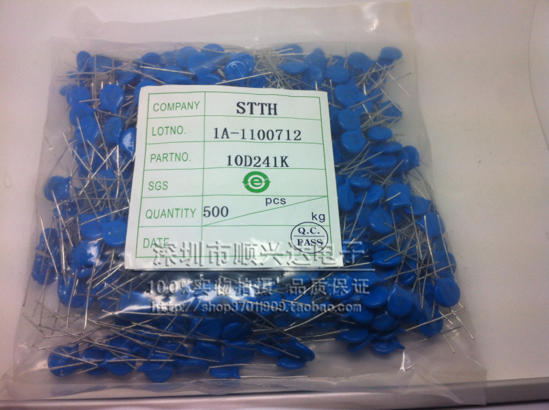 10D241K plug-in piezoelectric resistance 240V 500 packs New spot
