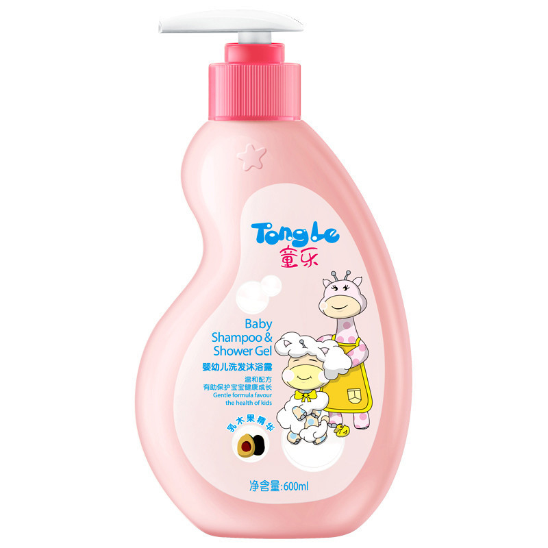 童乐婴幼儿洗发沐浴露乳木果精华 600ml