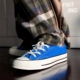 Converse / Converse Lake mới màu xanh thấp giúp những người đàn ông và phụ nữ thập niên 1970 giày vải cổ điển Nhật Bản 162061C giày thể thao nam sneaker Plimsolls