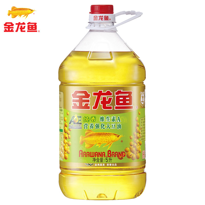 【天猫超市】金龙鱼 AE一级营养大豆油5L