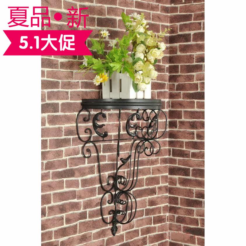 Hot sale European wrought iron flower frame wall hanging flower frame wall hanging flower frame wall hanging shelf decorative flower frame spot