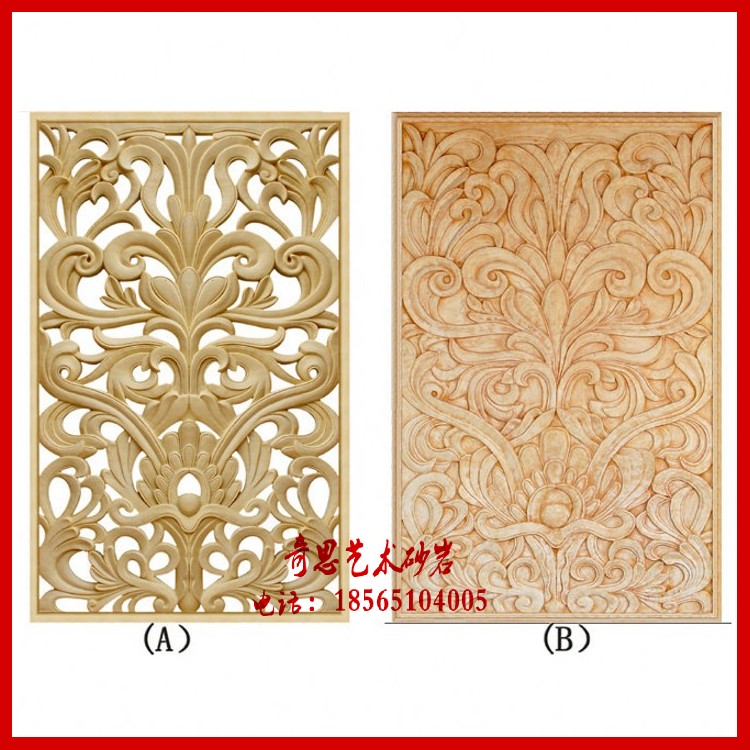 European sandstone relief carved murals sandstone sculpture screen wind basalt partition plate water landscape garden pot