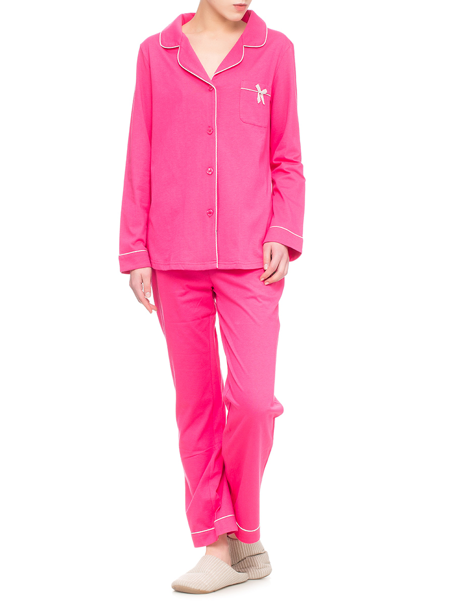 ROYAL VELVET|美式简约玫红居家上装