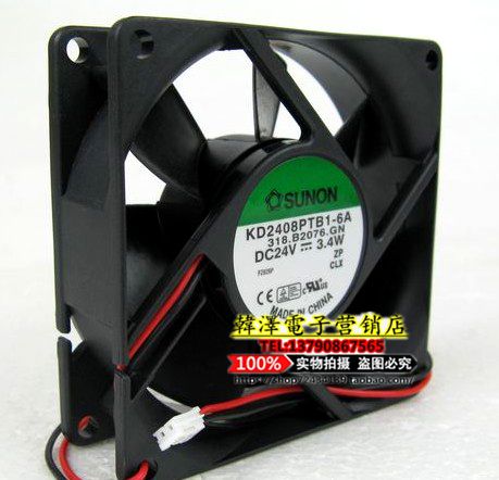 KD2408PTB1-6A DC24V 3 4W original built quasi SUNON 80*80*25MM inverter fan