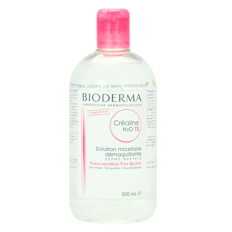 Bioderma/贝德玛Crealine TS 深层卸妆洁肤水-红水 (敏感性肌肤)