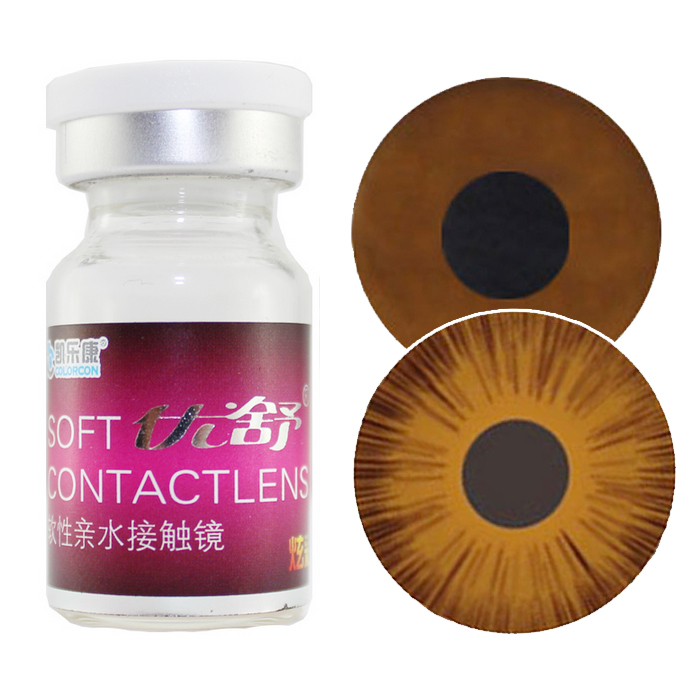 买2送礼物】凯乐康虹膜片隐形眼镜医用美容片年抛1片避瑕盲片TF