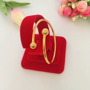 Mới Nhật Bản và Hàn Quốc Shajin trung chuyển ngọc trai trơn mịn vòng đeo tay nữ mạ vàng mô phỏng rắn mở vòng tay thời gian dài không phai