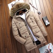 战地吉普 男士冬季新款可脱卸帽羽绒服3011
