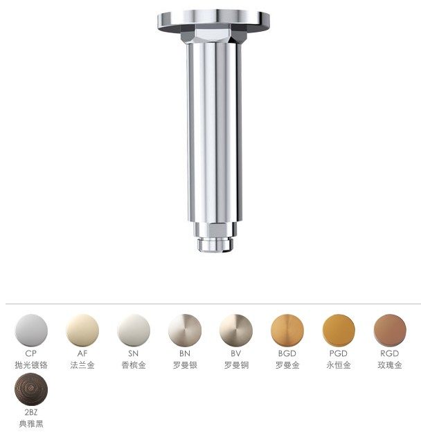 Kohler K-15398T-CP AF PGD BGD BV RGD Rainy Ceiling Mounting Shower Arm 5 inch