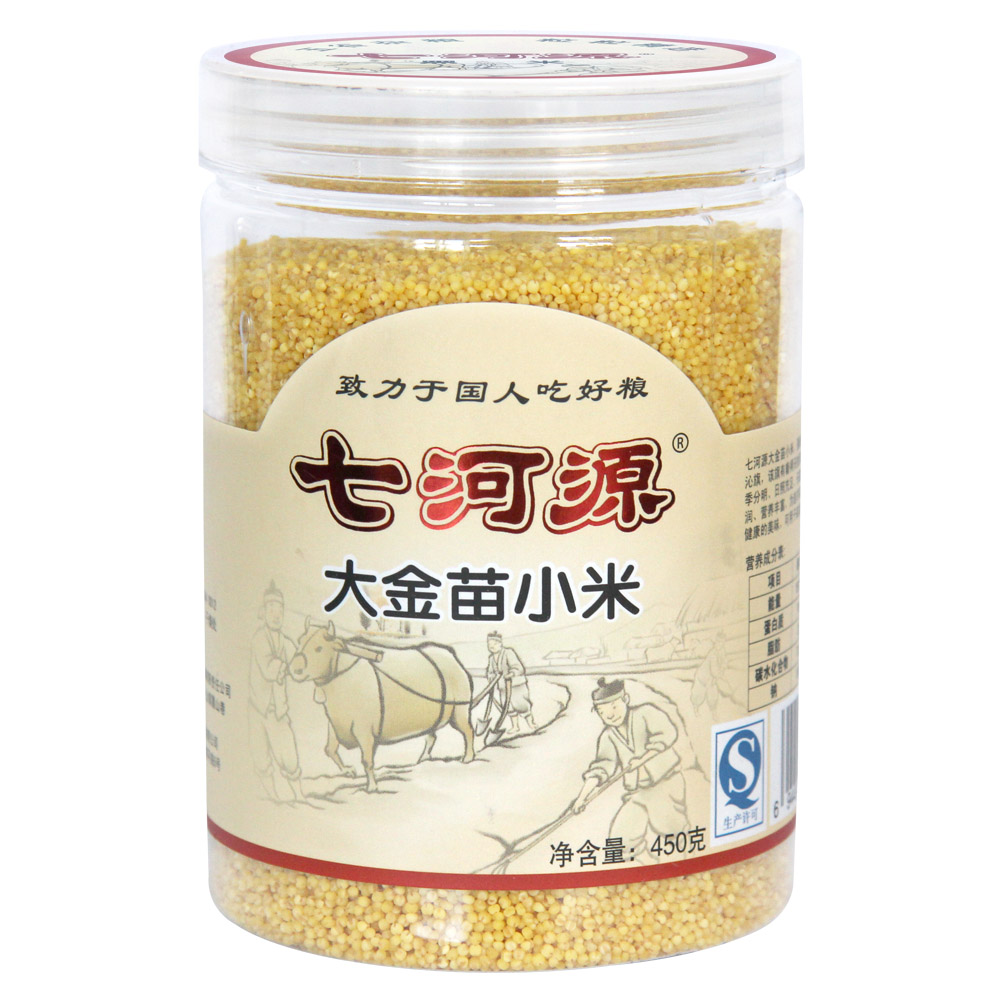 【天猫超市】七河源 大金苗小米 450g/罐 五谷杂粮 色泽润黄