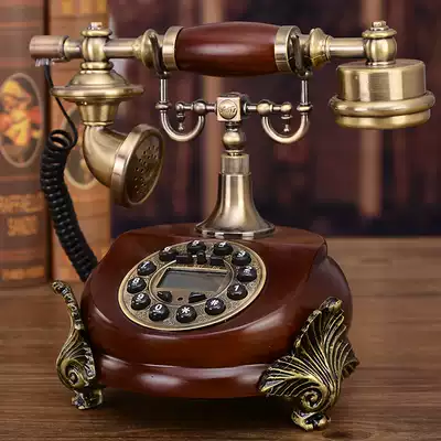 American home electric cable telephone landline antique telephone European high-end creative telephone old retro landline