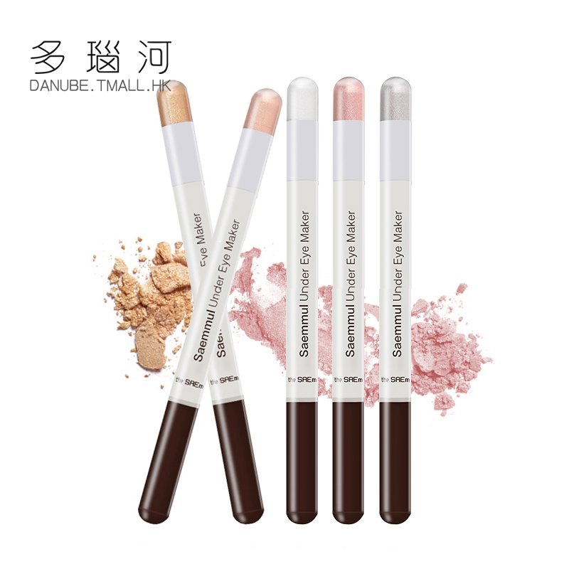 THE SAEM/得鲜双头两用卧蚕眼影眼线笔防水防汗不晕染眼影棒