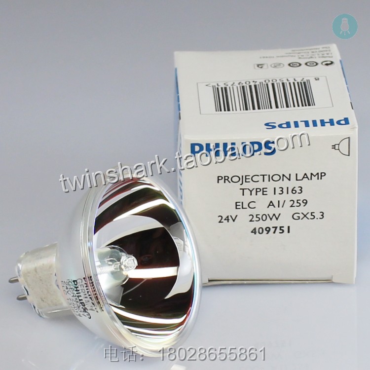 Philips TYPE 13163 ELC 24V 250W GX5 3409751 quadratic meta-machine bulbs