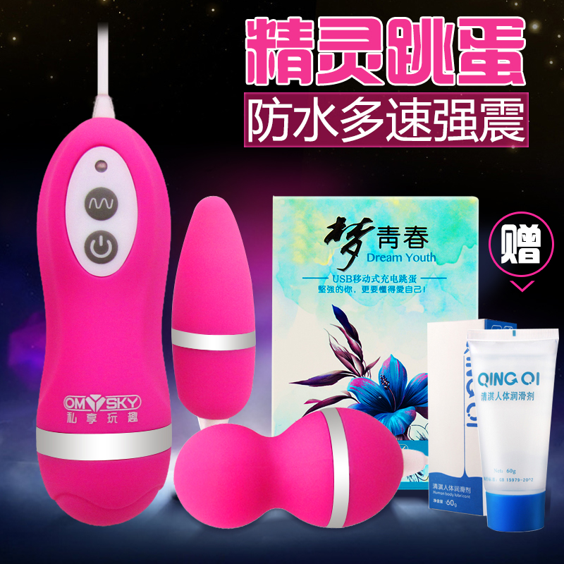 情趣双跳蛋usb强力震动棒男女用自慰器乳夹静音高潮成人性用品DS