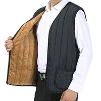 Áo tuổi trung niên cotton vest nam vest vest nam cộng nhung nhung dày vest bộ vest nam cho người trung tuổi