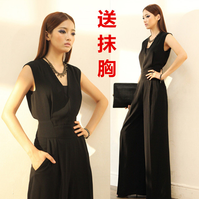 Jumpsuit for Women 2021 New Summer Jumpsuit Slimming Look V Neck Summer High Waist Wide Leg Jumpsuit Large Size Jumpsuit for Women 2021 New Summer Jumpsuit Slimming Look V Neck Summer High Waist Wide Leg Jumpsuit Large Size