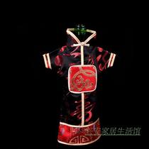 Chinese style white and red wine bottle cover satin wine bottle decorative jacket dustproof foreign trade antique style silk cloth packaging cover