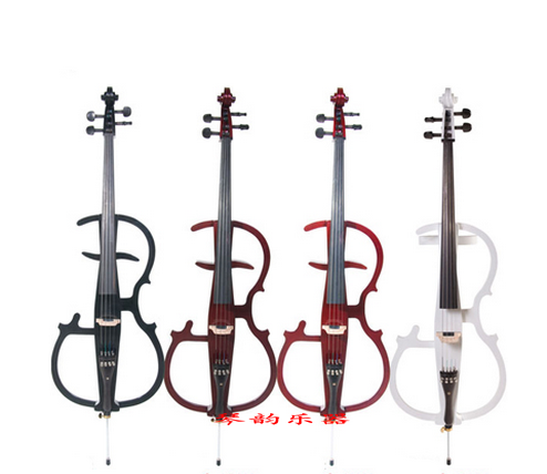 Painting electronic cello sound white black red imported pickup professional playing