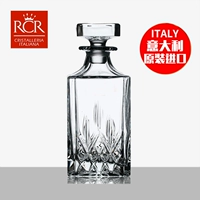 Ý RCR Pro-Pearl Crystal Glass Whisky Wine Cellar Wine Chai Decanter 750ML - Rượu vang đồ khui rượu