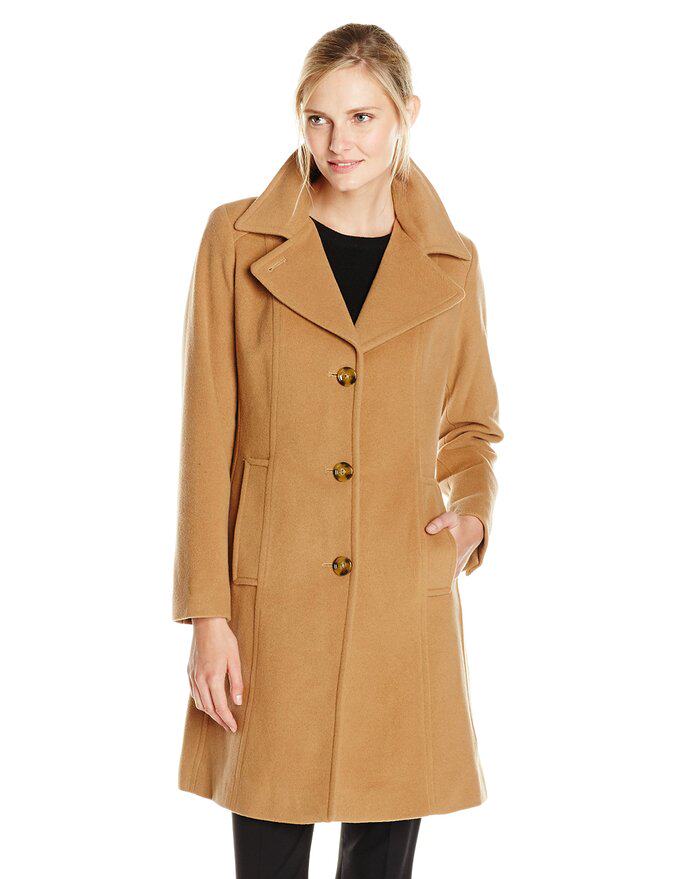 Anne Klein women's mid-length woolen coat woolen coat AK114 US direct mail