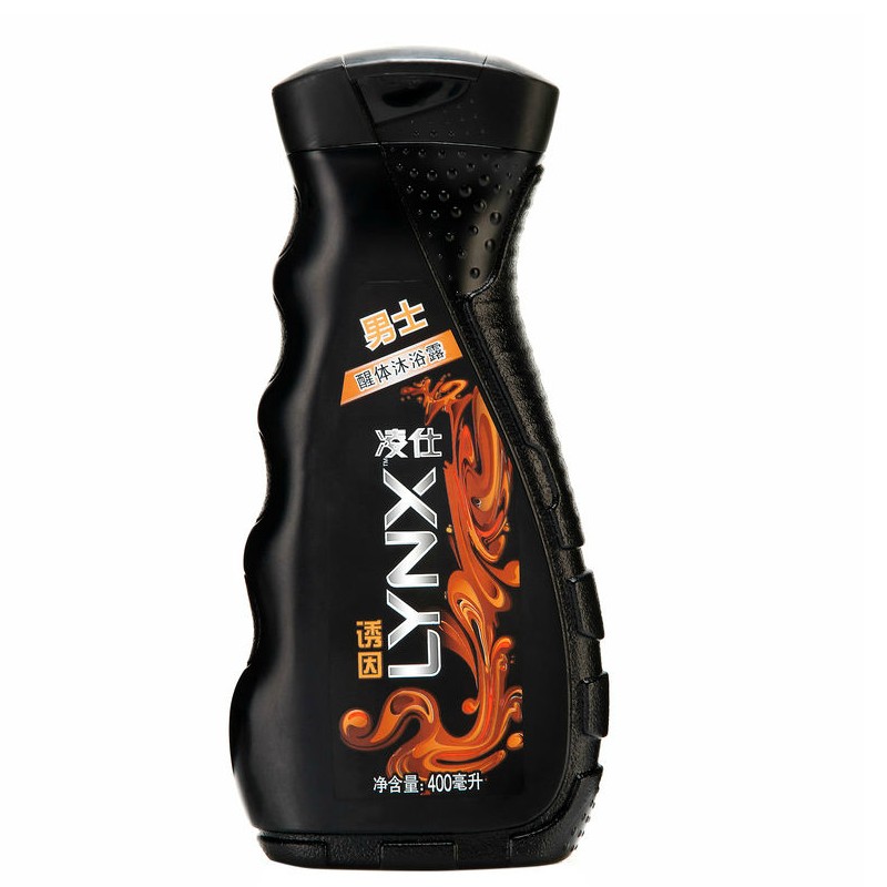 2瓶包邮 LYNX/凌仕男士醒体沐浴露 诱因400ml 巧克力香氛沐浴乳