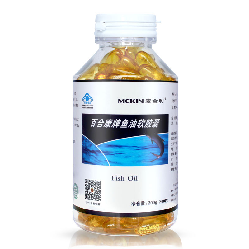Mckin/麦金利 百合康牌鱼油软胶囊 1.0g/粒*200粒