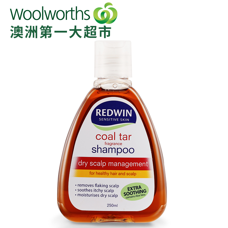 woolworths澳洲原装进口 Redwin 焦煤油无硅洗发水250毫升 直邮