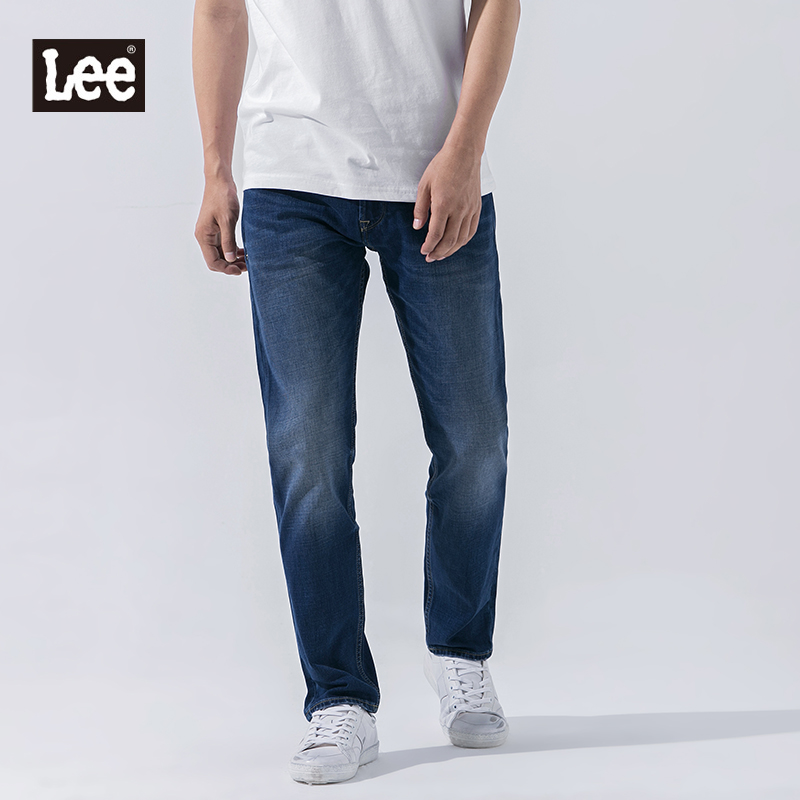 Lee男装 商场同款101+系列修身弹力刺绣牛仔裤男L157071VC2RW