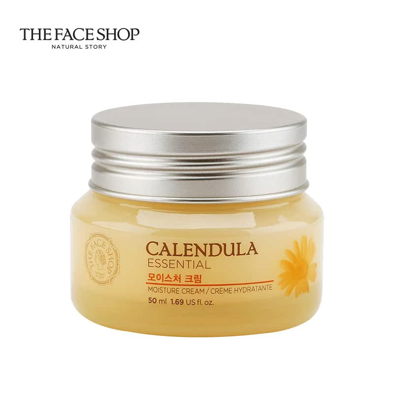 韩国THEFACESHOP/金盏花润泽精华保湿霜 50ml镇静舒缓功效