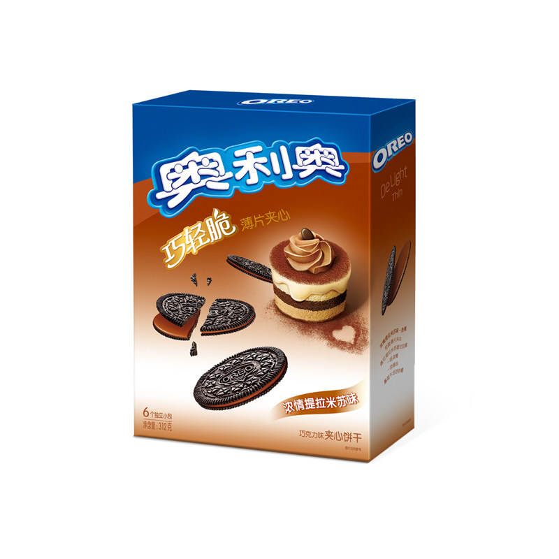 【天猫超市】亿滋 饼干奥利奥巧轻脆薄片浓情提拉米苏味312g