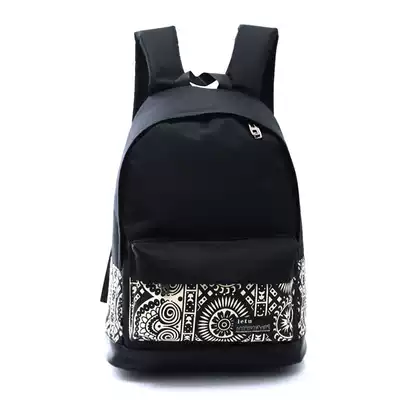 Korean fashion women's backpack men's backpack large capacity canvas leisure travel bag junior high school students high school school bag