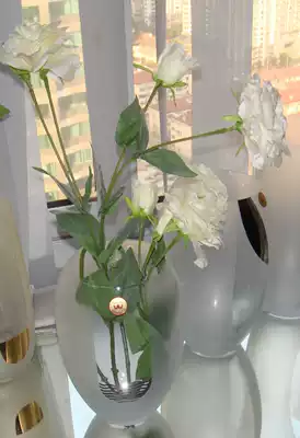 Bohemia Marine countertop vase Czech imported craft crystal vase original