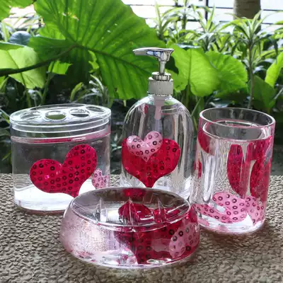 European lovers creative romantic love confession wash four or five sets of wedding glowing gifts