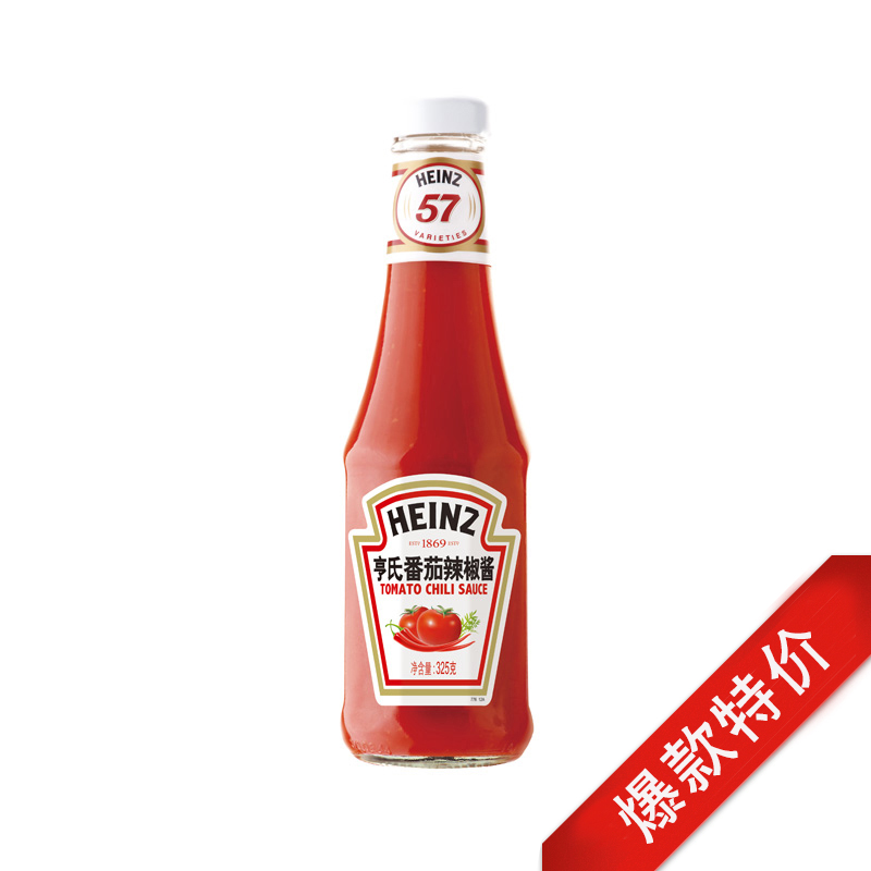 【天猫超市】Heinz/亨氏调味酱/番茄辣椒酱325g/瓶 意面调料
