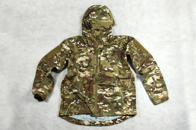 Rhino Rhinoceros Ligchia Multi Terrain CP Hard Shell Submachine Clothing Male waterproof thin Army fans with a hard shell punching jacket MC color-Taobao