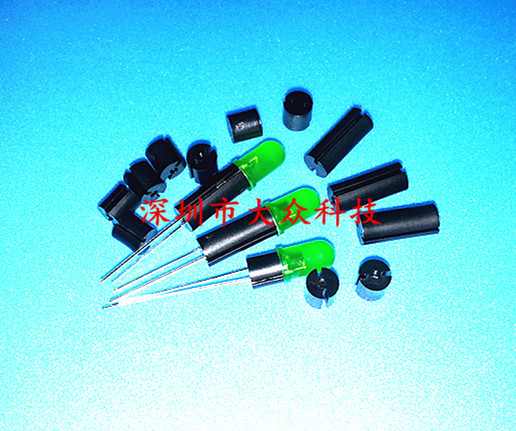 Black double sink, diameter 5mm, double pit lamp post, LED pad height column, isolation spacer column, F5*3 1000