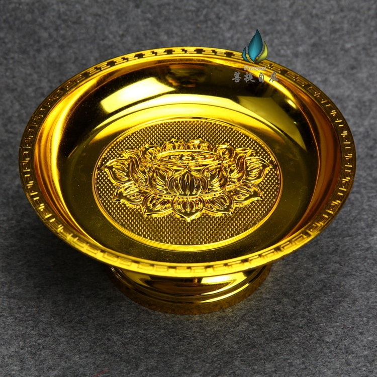 Buddhism, lotus flower supply plate, fruit plate, fruit plate, fruit plate, fruit plate, Buddha Hall ornaments, thick material
