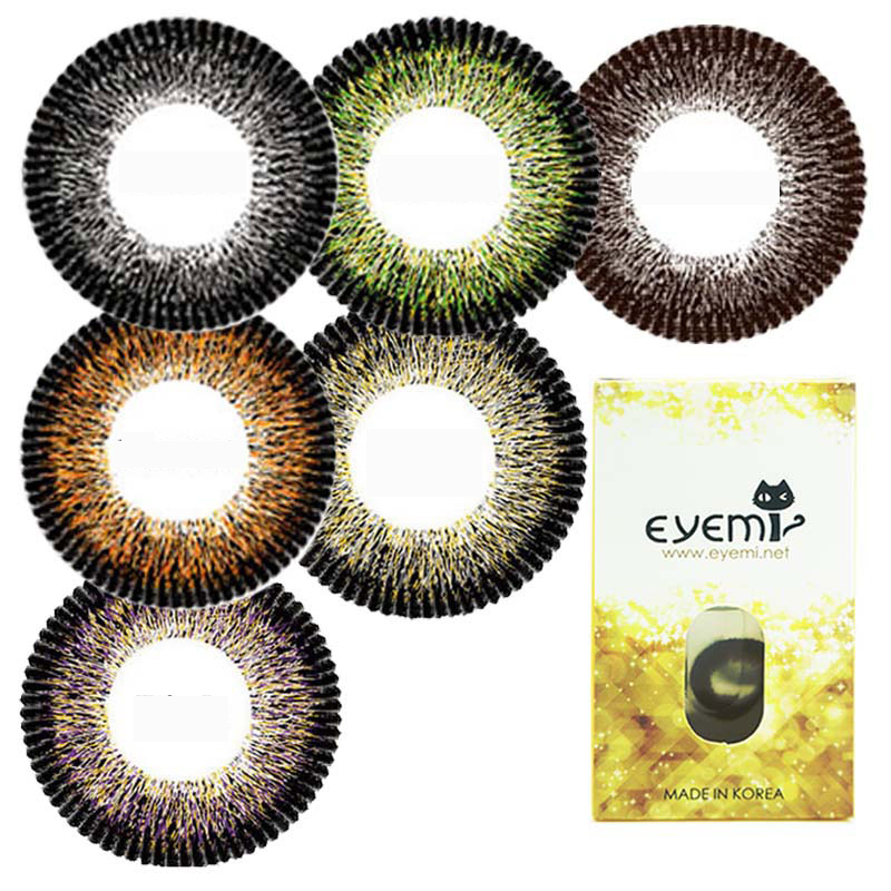 Eyemi爱咪魔女混血美瞳年抛 彩色近视隐形眼镜1片 买2包邮