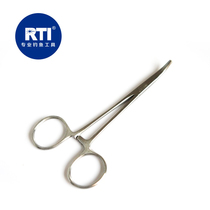 RTI professional fishing tools imported stainless steel curved nose tweezers hook remover hemostatic forceps 5 inches 6 inches 7 inches