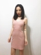 [] Châu Âu và Hoa Kỳ retro V-Cổ nhỏ Một từ eo cao giảm béo chủ đề dây đeo váy dưới váy váy công sở chữ a A-Line Váy