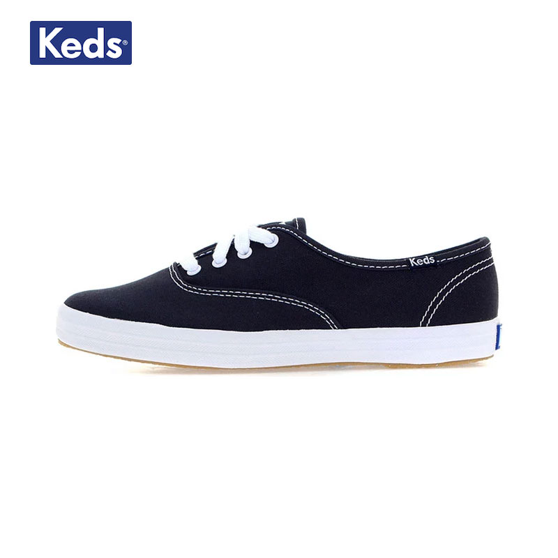 Keds韩国正品直邮运动休闲时尚经典帆布鞋新款女鞋藏青 WF34200