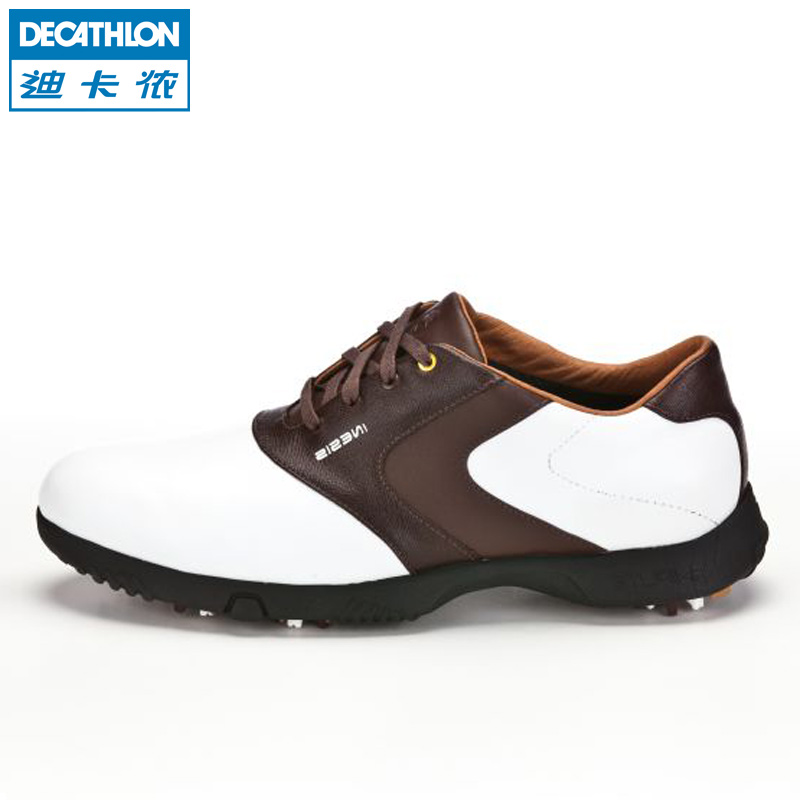 迪卡侬 高尔夫球鞋 男款 防水球鞋 透气高尔夫钉鞋 INESIS