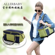 Allerbaby Mummy túi stereo đa chức năng công suất lớn Mummy bag baby out bag mẹ và bé túi xách nhẹ