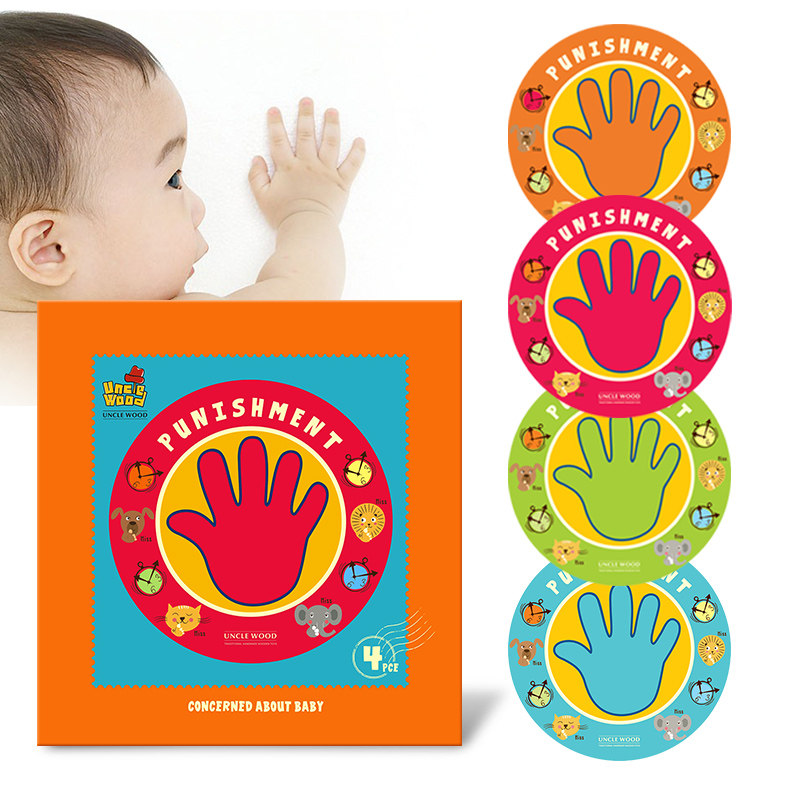 Beauty and Western-style education law Baby thought after posting little temper tantrum punishing palm sticked 4 pieces