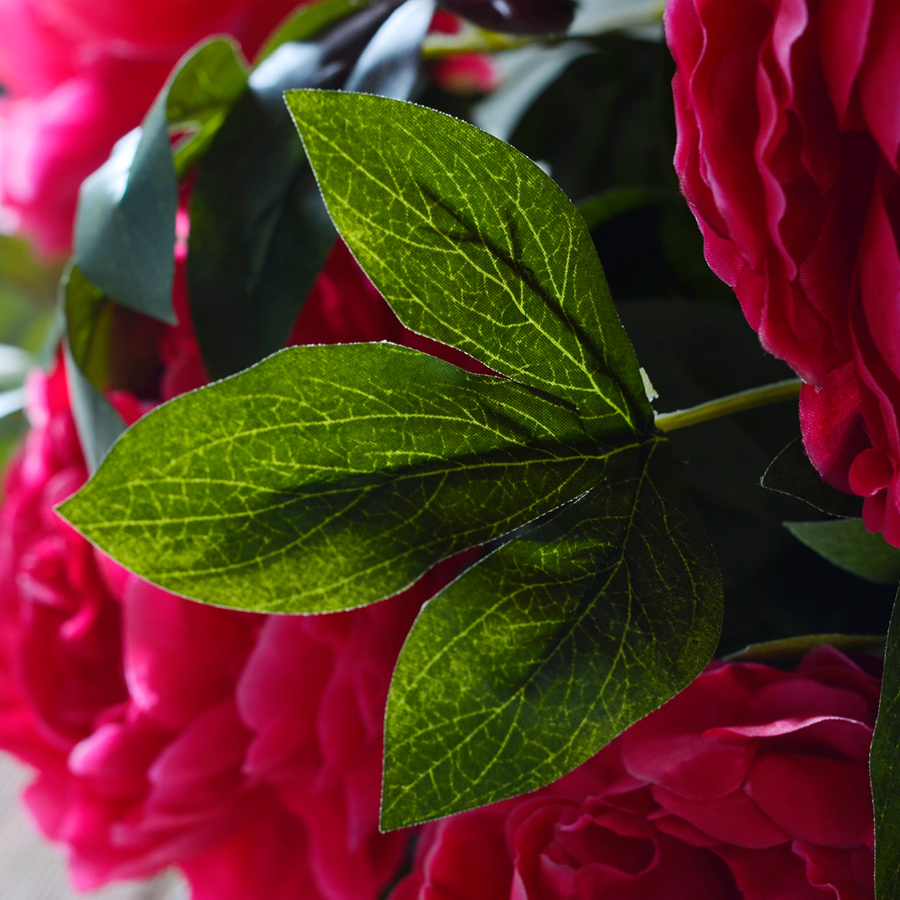 Large wedding housewarming celebration floral coarse pottery vase peony simulation finished furnishing articles suit household decorative flower flower