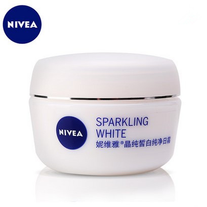 Nivea/妮维雅晶纯皙白纯净日霜50ml女士面霜提亮肤色淡斑补水保湿