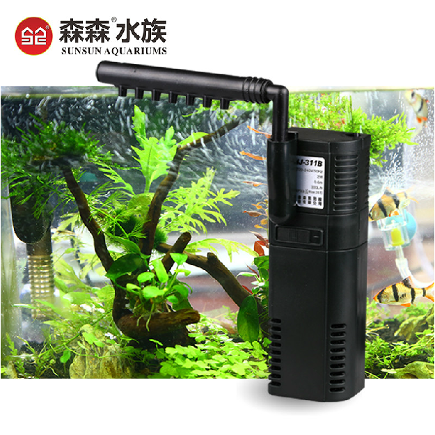 Sensen HJ small built-in filter water circulation oxygenation pump 2W small fish tank mini water purifier with rain waterfall